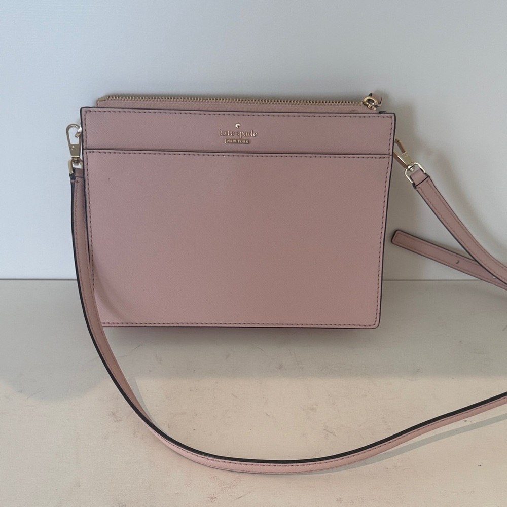 kate spade Blush Pink Leather Crossbody Wristlet
